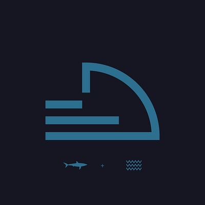 Day 329 adobe illustrator adobe illustrator cc animal logo brand design brand identity brand identity designer branding dark blue deep sea graphic design jaws logo logo design logo designer logos shark shark logo shark movie shark week sharks