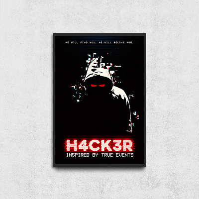 Poster Design design glitch art graphic desgin graphic designer hacker illustration movie poster poster design print design