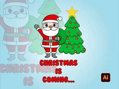 Christmas is coming... adobe adobe illustrator art artwork degital drawing design digital art illustration kingtharu vector