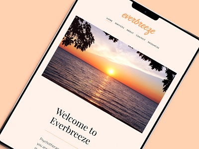 Everbreeze Website brandidentity branding design graphicdesign ui visual identity webdesign website