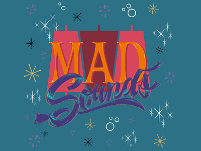 MAD sounds art beer calligraphy design draw graphic illustration letter lettering letters