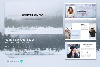 Powerpoint Template - Winter Themes branding design graphicdesign presentation presentation design presentation template winter winter is coming