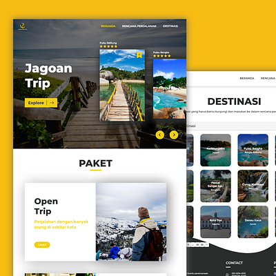Jagoan Trip - Web Design desainweb design designweb ui uidesign ux uxdesign web webdesign website