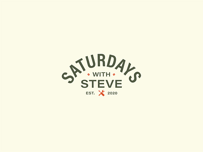 Saturdays with Steve Logo brand branding branding design design green icons logo mens saturdays table tools typography vector woodwork woodworking