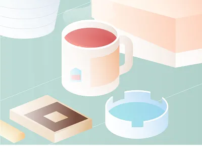 Daily Energy design digital flat illustration minimal vector