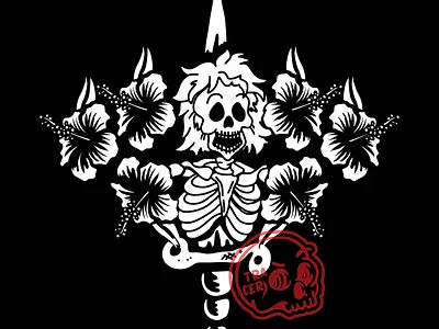 wig branding design illustration knife logo minimal vector