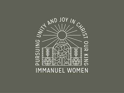 Immanuel Women's Shirt Design baptist christ church church design community cross immanuel immunity jesus jesus christ joy new orleans sbc shirt design sun tshirt vines women womens ministry