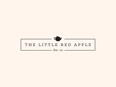 Red Apple Tea Company Logo logo logo design tea