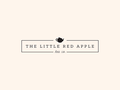 Red Apple Tea Company Logo logo logo design tea