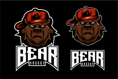 naugty bear branding character characterdesign esport illustration illustrator logo logodesigners mascot vector