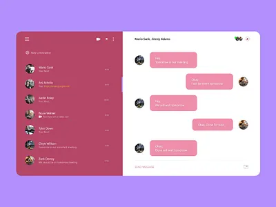 Chat App Web Ui Design app app design design ui ui ux ui design uiux web design webdesign website design