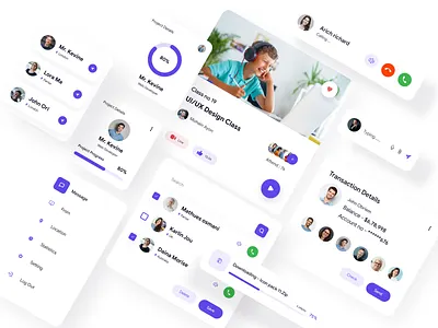 Learning App - UI Kit 2020 trend app app design chart clean core clean landing page crm dashboard design dashboard ui kit minimal ui minimalist mvp sales sales dashboard salesforce stats theme uidesign ui uiux ux website web design