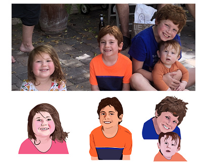 Realistic Cartoon Characters (Draw) cartoon character character character drawing draw illustration illustrator design realistic