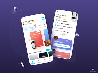 Trip manager Application application branding identity iphone logo mobile mobile app mobile app design mobile application mobile ui transport travel travel app trip trip planner ui ux