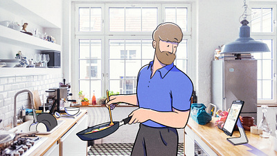 Tech at Home 4 art colour design drawing illustration style