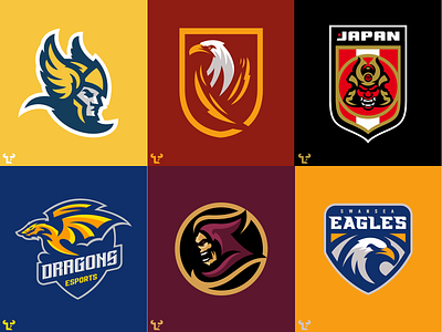 Pre-Made Logos ( 1 ) bold branding esports flat design gaming illustration logo logos mascot simple sports sports design sports identity sports logo vector