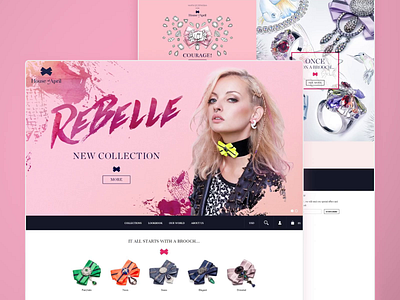 House Of April - e-commerce fashion brand boutique branding clean design ecommerce fashion magento mobile modern shopware ui ux webdesign website