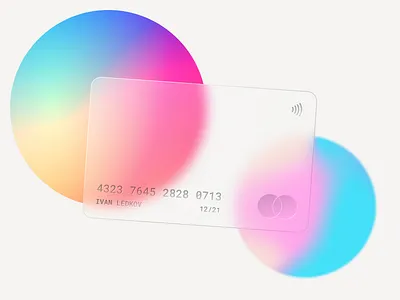 Glass Card Design | Rebound bank branding card design glass effect tutorial ui