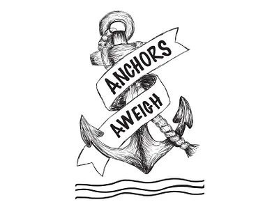 ANCHOR anchor anchor logo art hand drawn handmade sailboat sailing sailor sailor danny sailor moon vintage logo