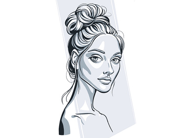 Digital graphic portrait avatar avatar design character character design digital illustration digital portrait drawing a portrait fashion illustration fashion portrait girl illustration girl portrait graphic design graphic portrait illustration monochrome portrait portrait art portrait illustration portraits vector