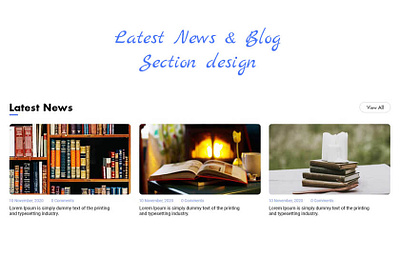 Latest News section design free Download psd file