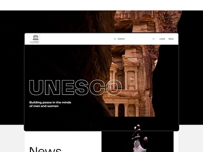 UNESCO app branding design photoshop typography ui ux web website