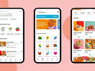 New GoFood - Gojek animation food app food delivery gofood gojek redesign