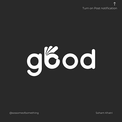 Good wordmark design good graphic graphic design icon illustration illustrator logo logo design logo designer logos minimal photoshop wordmark