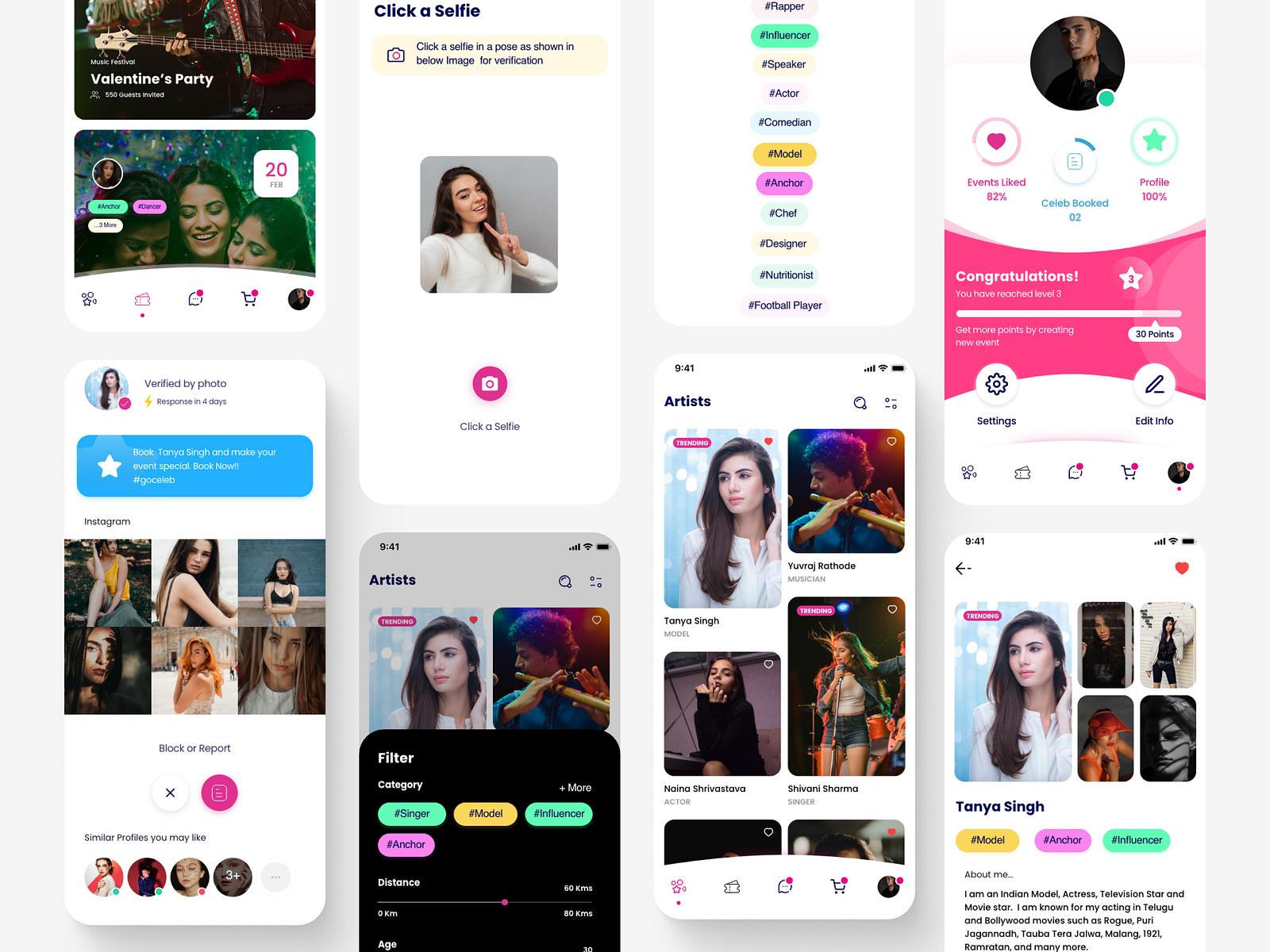 GoCeleb - Talent Booking App by Sujit Kayastha on Dribbble