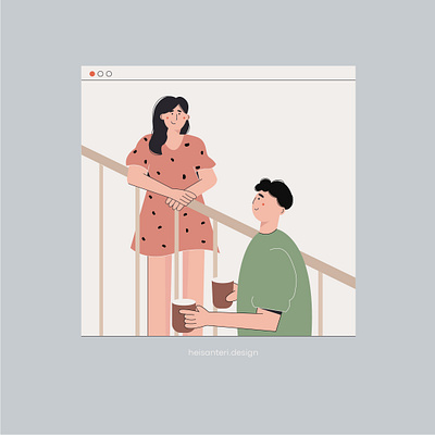 love goals adobe illustrator book illustration bright colors design illustration illustration art illustrator illustrator art instagram post minimal people icons vector