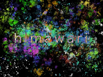 himawari（sunflower） himawari mrchildren sunflower typogaphy typographic typography typography art typography design