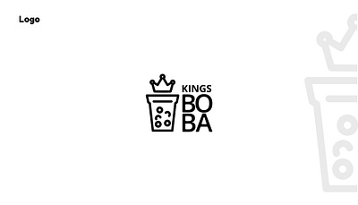 Kings Boba Logo Design design graphic design logo logo design logodesign minimalist logo