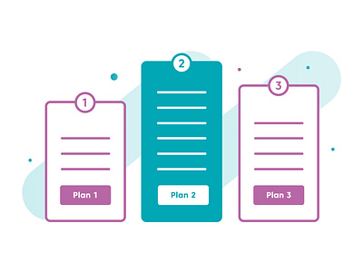 Pricing plan illustration pricing plan