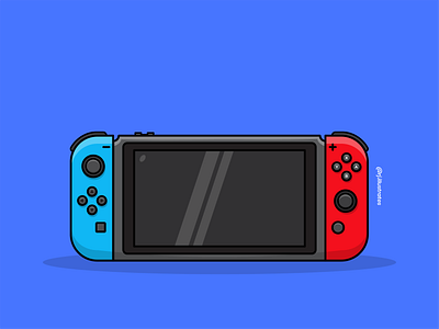 Nintendo switch illustration adobe illustrator art artwork design designer drawing flat flatdesign flatdesigns gamer gaming gamingart graphicdesign illustration nintendoswitch vector vector illustration vectorart vectorillustration