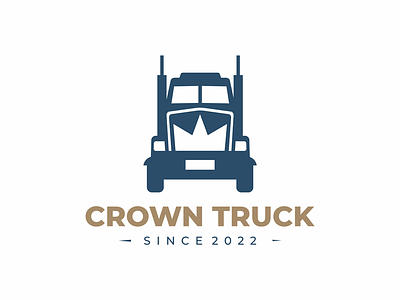 crown truck crown king logo road truck