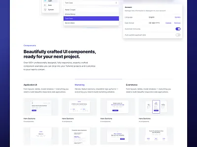 🥳 Tailwind UI refresh, plus brand new template designs. design interface tailwindcss tailwindtemplates tailwindui template design templates ui user experience user interface ux website design