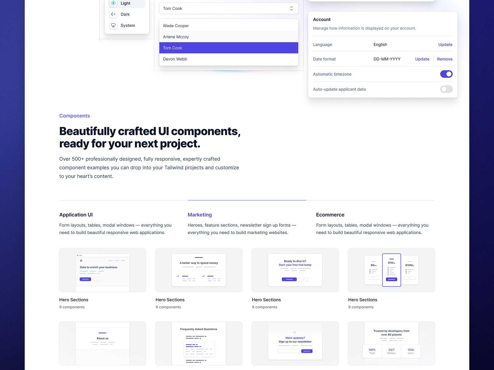 🥳 Tailwind UI refresh, plus brand new template designs. by James for ...