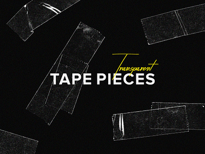 Freebie: Transparent Tape Pieces design download duct tape element free freebie pieces pixelbuddha tape template texture transparent