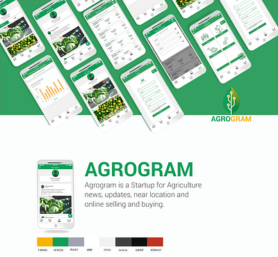 Agrogram adobexd app design figma illustration logo signup ui ux web website