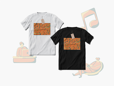 T-shirt design contest with the concept of working at home art design graphic design illustration illustrator t shirt design t shirt illustration t shirt mockup