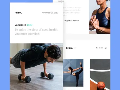 FRIZM UI behance branding clean color creative design design thinking digital art flat graphic design graphics grid interface minimal typography uiux usability user experience user interface web