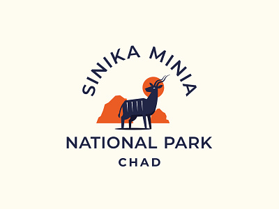 Sinika Minia animal animal logo branding design flat kudu logo minimal park