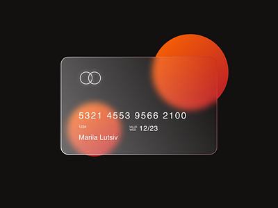 Glass card cards ui clear rebound ui uidesign