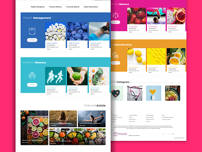 Blog design for phihealth clean design health medicine minimal ui