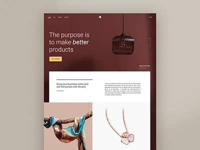 Make better products aesthetic branding design elegance elegant fashion luxury marketing minimal photography shop site ui web web design web page website