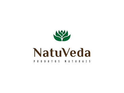 NatuVeda ayurveda health logo lotus