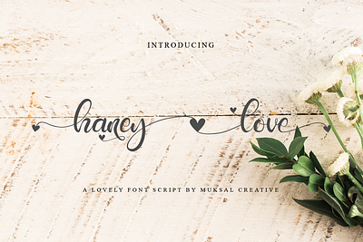 haney love branding design fashion brand girls logo signature font typography ui women