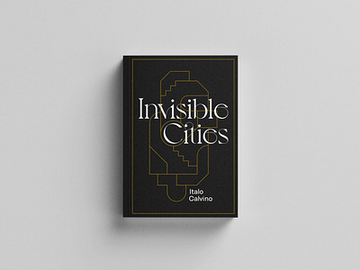 Invisible Cities Book Cover book branding design illustration jacket novel print typography vector