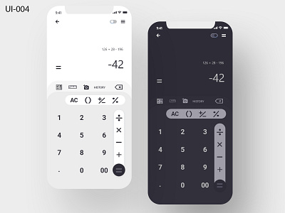 Day 4 Challenge - UI CALULATOR 004 dailyui dailyuichallenge design graphic design ui ux
