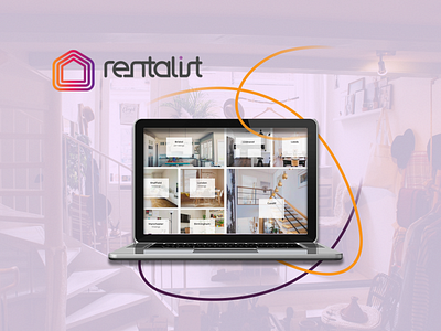 Rentalist - property rental website appdesign casestudy colormeaning concept design figma fresh orange property purple rental rentalist rentalwebsite technology ui upplabs web webapp webdesign website